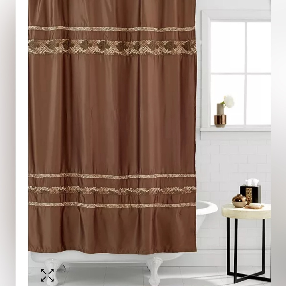 Mosaic shower curtain from Croscill